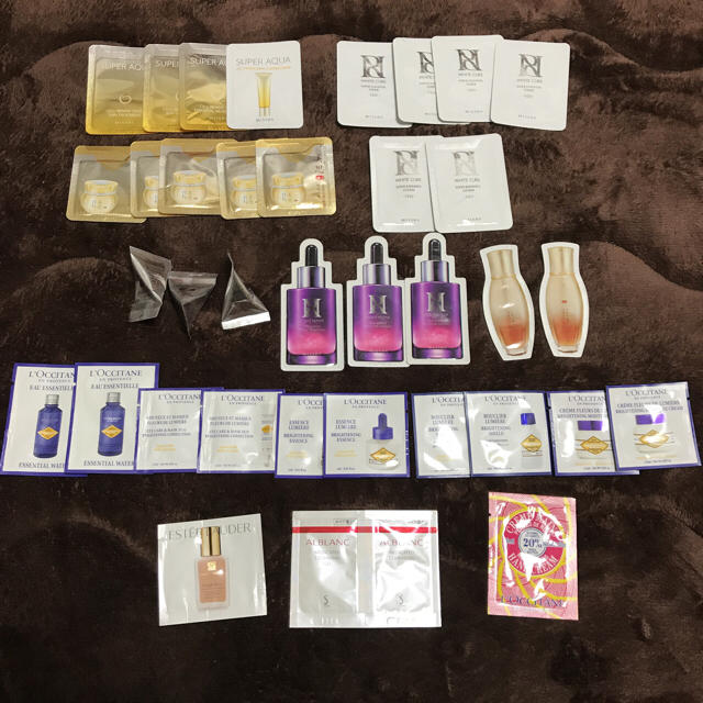 L'OCCITANE(ロクシタン)の♡37点化粧品サンプル MISSHA、ロクシタン♡ コスメ/美容のキット/セット(サンプル/トライアルキット)の商品写真