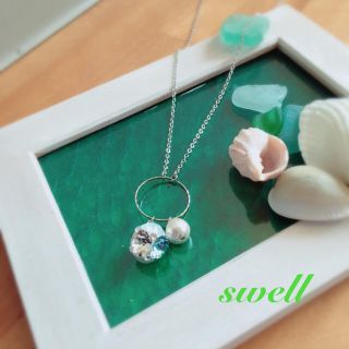 スワロフスキー(SWAROVSKI)の(ロングネックレス)キャンデプチジュエル大粒スワロフスキー(ネックレス)