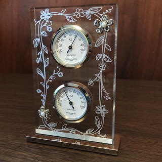 ミキモト(MIKIMOTO)のミキモト パール 温湿度計(置時計)