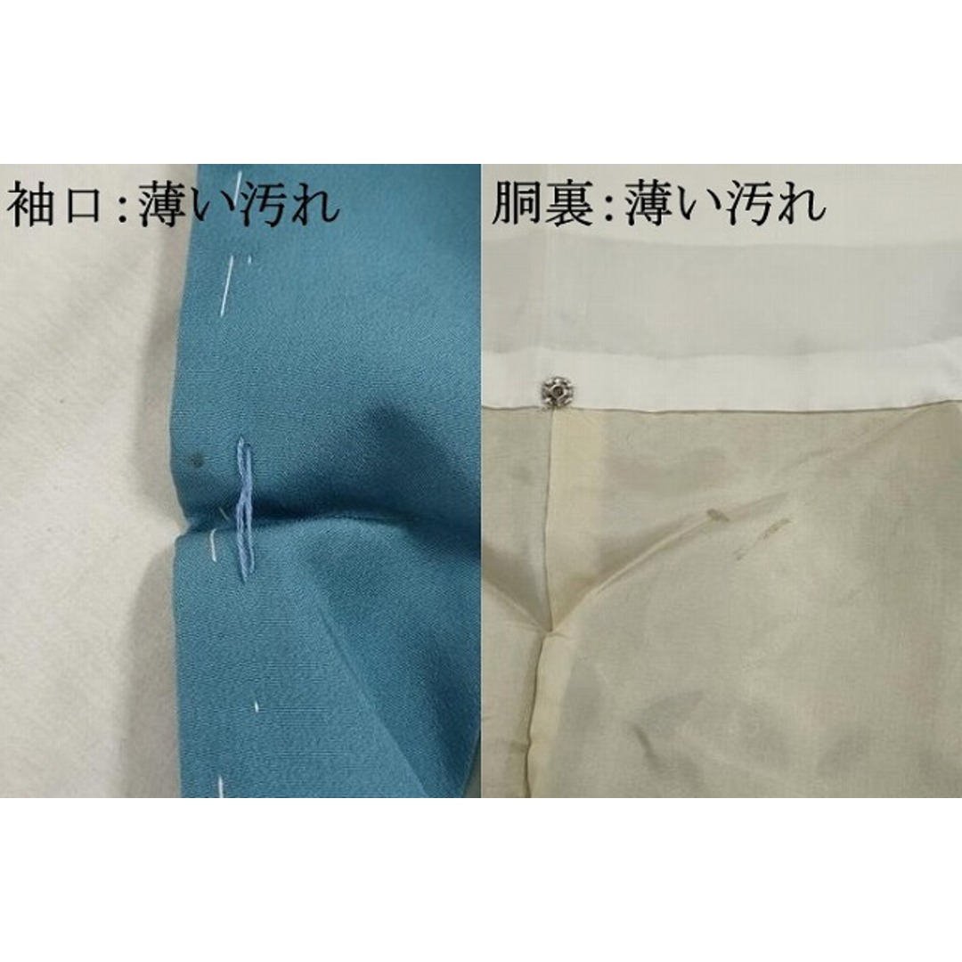 平和屋着物■上質な紬　七宝つなぎ　正絹　逸品　AAAZ0865ru レディースの水着/浴衣(着物)の商品写真