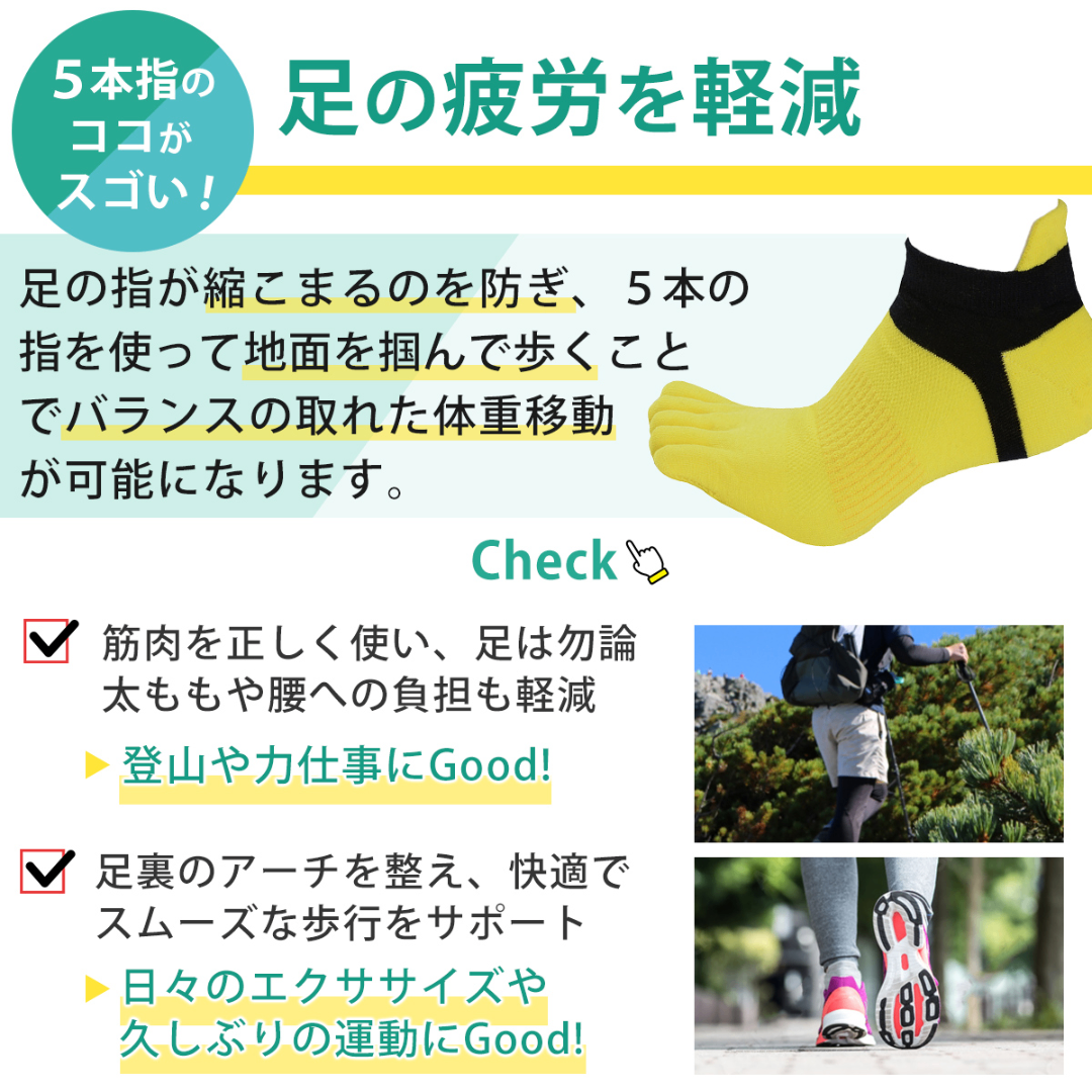 靴下 5本指ソックス メンズ ショート 5足セット レディース ホワイト メンズのレッグウェア(ソックス)の商品写真