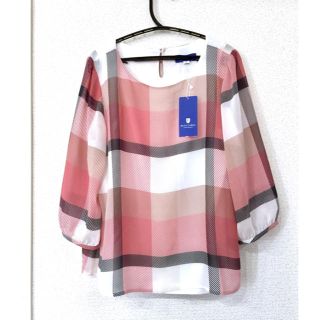 バーバリー(BURBERRY)の新品 ブルーレーベル クレストブリッジ チェック プルオーバー トップス(シャツ/ブラウス(長袖/七分))