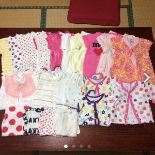 ベビーギャップ(babyGAP)の女の子 肌着 ロンパース 70-80 21点まとめ売り babyGAP コムサ(肌着/下着)