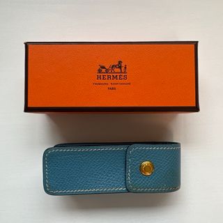 エルメス(HERMES)のHERMES レザーアクセサリー　エルメス　小物入れ　コードホルダー　ブルー(その他)