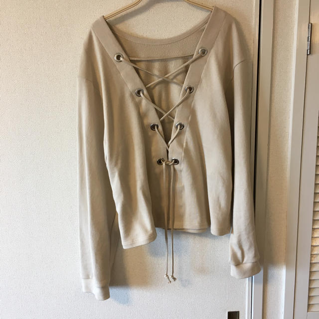 ZARA(ザラ)のZARA  バックレースアップスウェット レディースのトップス(トレーナー/スウェット)の商品写真