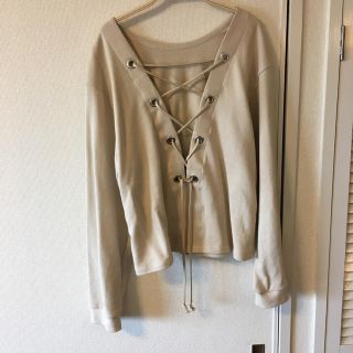 ザラ(ZARA)のZARA  バックレースアップスウェット(トレーナー/スウェット)