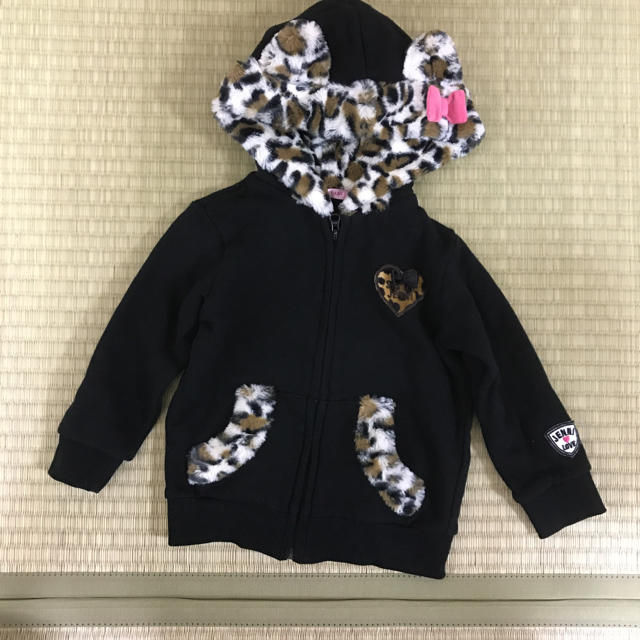 JENNI(ジェニィ)の【美品】シスタージェニィ♡猫耳パーカー キッズ/ベビー/マタニティのキッズ服女の子用(90cm~)(ジャケット/上着)の商品写真