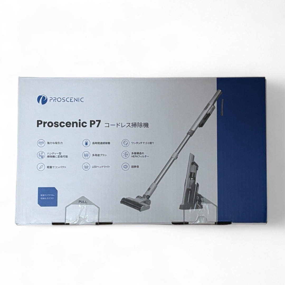 新品✨ コードレス掃除機 サイクロン ハンディ 白 Proscenic P7