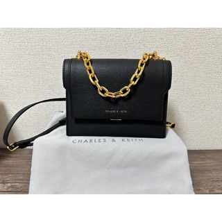 チャールズアンドキース(Charles and Keith)のCHARLES & KEITH ブラックハンドバッグ(ハンドバッグ)
