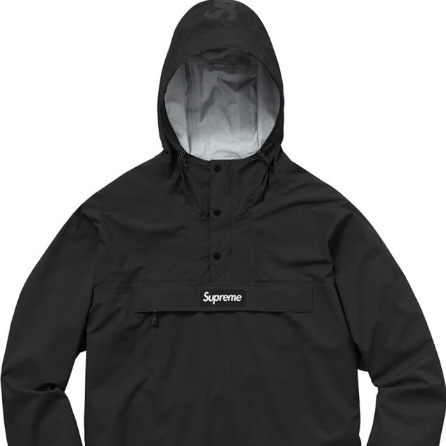 Supreme Taped Seam Anorak M Black シュプリーム