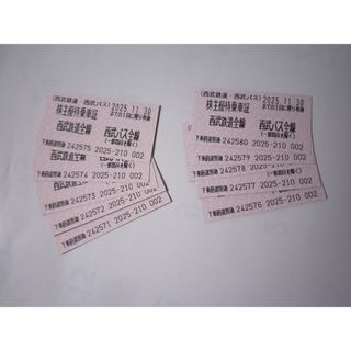 《10枚セット》西武鉄道 株主優待乗車証 (その他)