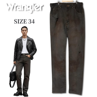 ラングラー(Wrangler)の【US古着】Wrangler ラングラー デニム 34×36 後染め　ストレート(デニム/ジーンズ)