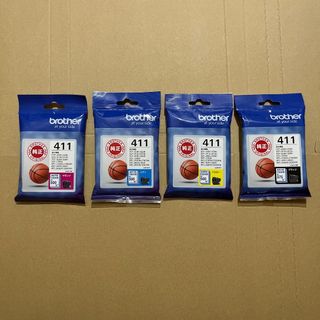brother LC411 (純正インク各色単品 4本セット新品)