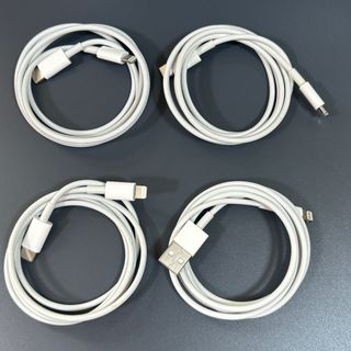 アップル(Apple)のApple純正ライトニングケーブルType-C 3本 Type-A 1本(バッテリー/充電器)