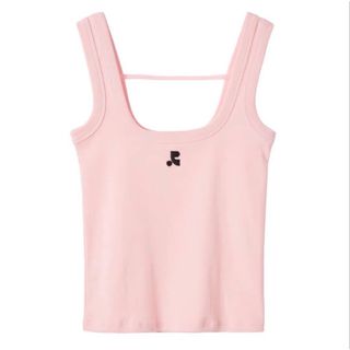 新品 韓国 Rest&Recreation ロゴ タンクトップ ピンク(タンクトップ)