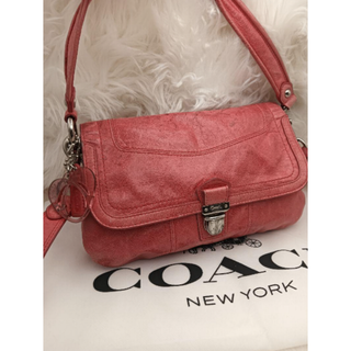 COACH コーチ ポピー 2way ショルダーバッグ 17919　ハート付き