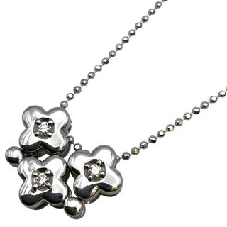 タサキ(TASAKI)の　タサキ TASAKI 花ﾈｯｸﾚｽ シルバー K18WG アクセサリー(ネックレス)