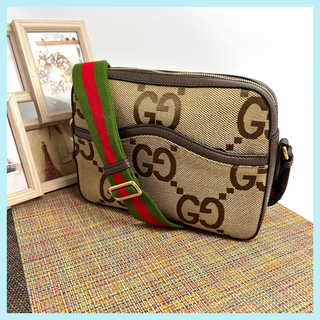 グッチ(GUCCI)の✨極美品✨GUCCI グッチ 　ジャンボGG　メッセンジャーバッグ　ショルダー(ショルダーバッグ)