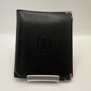 カルティエ(Cartier)のCartier カルティエ 折財布 パスケース黒(折り財布)