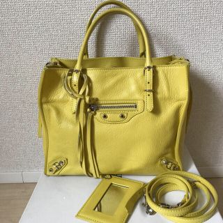 バレンシアガバッグ(BALENCIAGA BAG)の専用◆美品 バレンシアガ ミニペーパー ジップ 正規店購入品(ハンドバッグ)