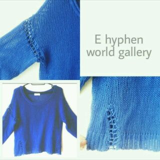 イーハイフンワールドギャラリー(E hyphen world gallery)のEhyphenデザインサマーニット(ニット/セーター)