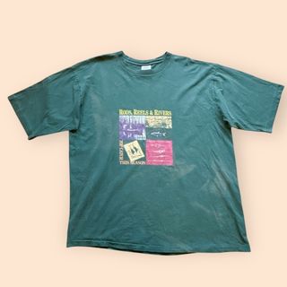 90s USA製 ギャップ アウトドアプリント Tシャツ シングルステッチ XL