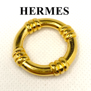 エルメス(HERMES)のHERMES スカーフリング 浮き輪 ゴールド エルメス(その他)