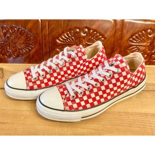 コンバース(CONVERSE)の★90s!コンバース オールスター チェック 赤/白 ビンテージ 256★(スニーカー)