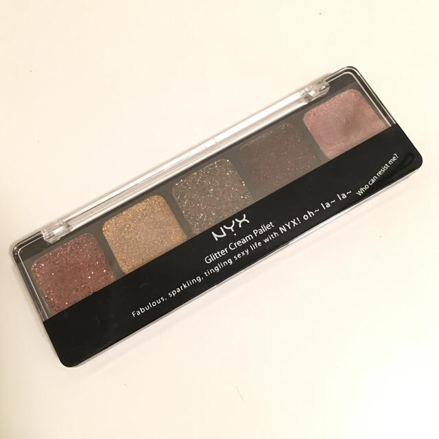 NYX(エヌワイエックス)のNYX グリッタークリームパレット GCP09 チップ付 アイシャドウアイメイク コスメ/美容のベースメイク/化粧品(アイシャドウ)の商品写真