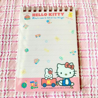 ハローキティ(ハローキティ)の激レア☆平成レトロ☆ハローキティ　リング　メモ(キャラクターグッズ)