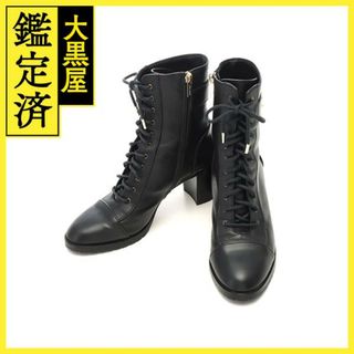ジミーチュウ(JIMMY CHOO)のジミーチュウ ロゴショートブーツ - 【200】(ブーツ)