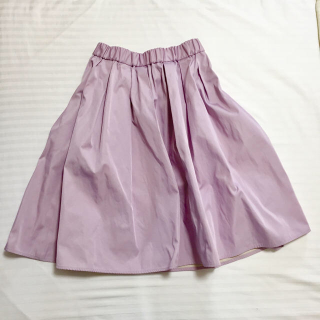 ef-de(エフデ)のef-de ふんわりスカート ラベンダー ウエストゴム レディースのスカート(ひざ丈スカート)の商品写真
