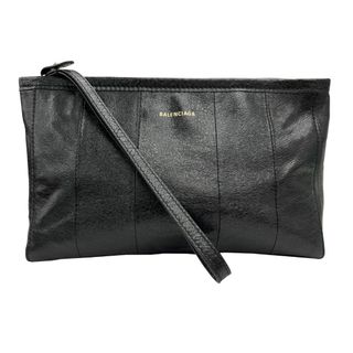 BALENCIAGA バレンシアガ 672984 クラッチバッグ セカンドバッグ ブラック レザー メンズ お洒落 人気 お出掛け 美品 【ブランドギャラリー心斎橋店】