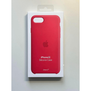 【新品】純正 iPhone 7 / 8 / SE シリコンケース・レッド②