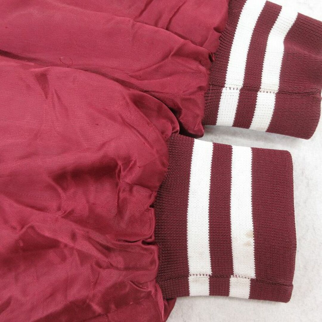 L★古着 キングルイ 長袖 ナイロン ジャケット メンズ 80年代 80s 20TH ラグラン USA製 エンジ 25aug30 中古 アウター ウインドブレーカー メンズのジャケット/アウター(ダッフルコート)の商品写真