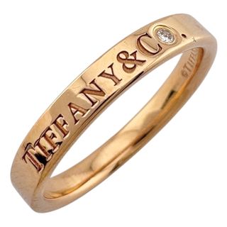 ティファニー(Tiffany & Co.)のティファニー バンドリング リング 指輪 11.5号 18金 K18ピンクゴールド ダイヤモンド レディース TIFFANY&Co.  中古(リング(指輪))