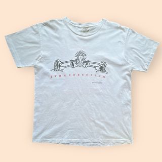 メイドインユーエスエー(MADE IN USA)の91s USA製 シングルステッチ 両面プリント Tシャツ ホワイト(Tシャツ/カットソー(半袖/袖なし))