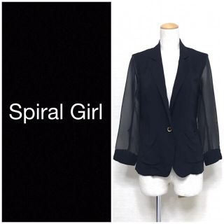 スパイラルガール(SPIRAL GIRL)の❤️送料込❤️Spiral Girl ジャケット 袖シフォン スパイラルガール(テーラードジャケット)