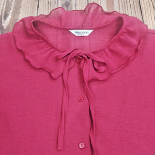 サンタモニカ(Santa Monica)のused 赤のフリルとリボンt(Tシャツ(半袖/袖なし))