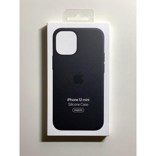 アップル(Apple)の【新品】純正 iPhone 12 mini シリコンケース・ブラック①(iPhoneケース)