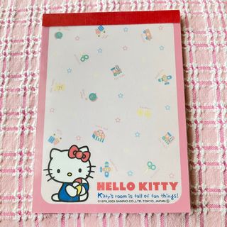 ハローキティ(ハローキティ)の平成レトロ☆ハローキティ　メモ帳(キャラクターグッズ)