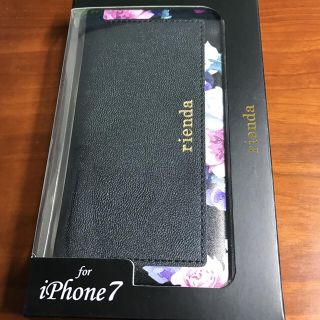 リエンダ(rienda)の新品未使用 rienda 手帳ケース iPhone7 ローズブライトリエンダ(iPhoneケース)