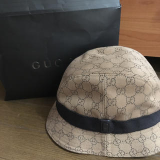 グッチ(Gucci)のGUCCI ロゴ帽子(ハット)