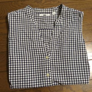 ユニクロ(UNIQLO)のUNIQLO シャツタンクトップ ギンガムチェック(シャツ/ブラウス(半袖/袖なし))