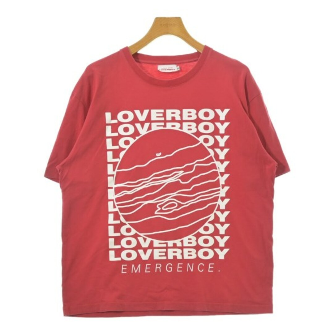 CHARLES JEFFREY LOVERBOY Tシャツ・カットソー M 赤 【古着】【中古】【送料無料】 メンズのトップス(Tシャツ/カットソー(半袖/袖なし))の商品写真