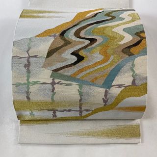 袋帯 秀品 お太鼓柄 正絹 【中古】