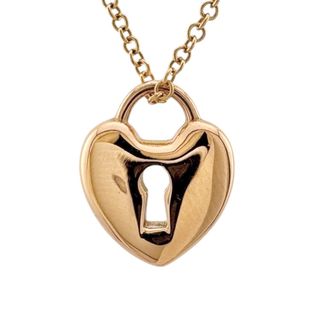 ティファニー(Tiffany & Co.)のティファニー ハートロック ネックレス 18金 K18ピンクゴールド レディース TIFFANY&Co.  中古(ネックレス)