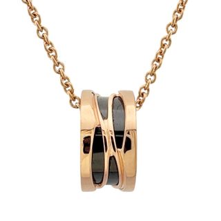 ブルガリ(BVLGARI)のブルガリ デザインレジェンド B-zero.1  ネックレス 18金 K18ピンクゴールド レディース BVLGARI  中古(ネックレス)