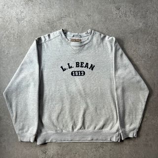 00s エルエルビーン ロゴスウェット グレー M 前Vガゼット