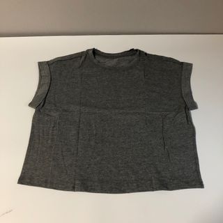 シャツ レディース 半袖 ショート丈 トップス ラウンドネックフレンチスリーブ(Tシャツ(半袖/袖なし))